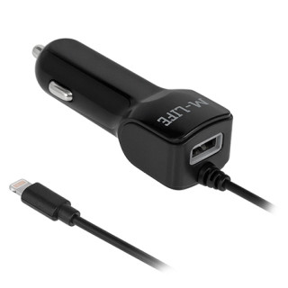 INCARCATOR AUTO LIGHTNING + USB 2100MA M-LIFE