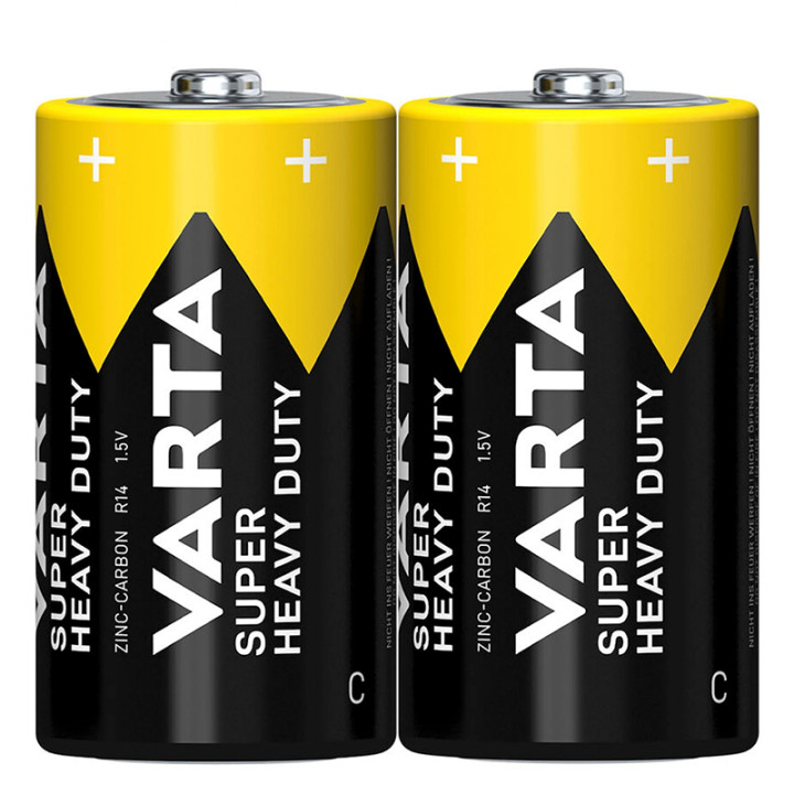 BATERIE SUPER HEAVY DUTY R14 FOLIE 2 BUC VARTA