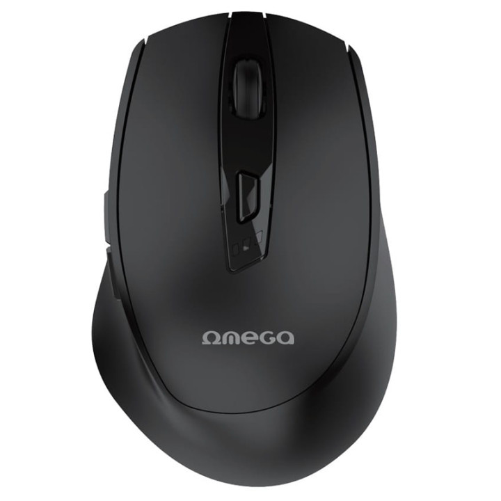 MOUSE WIRELESS REINCARCABIL USB-C NEGRU OMEGA