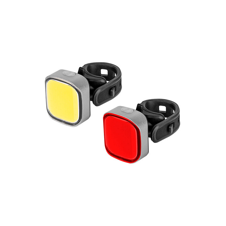 SET ILUMINAT BICICLETA FATA SPATE USB