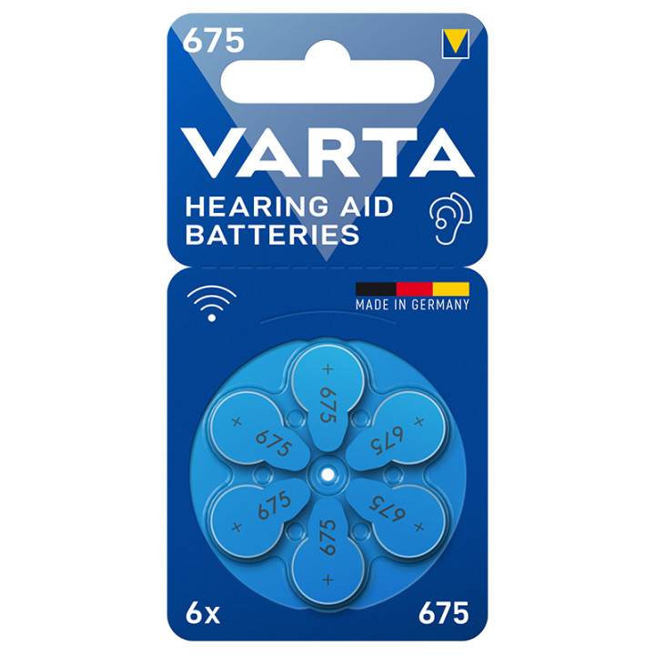 BATERII AUDITIVE 675 BLISTER 6 VARTA