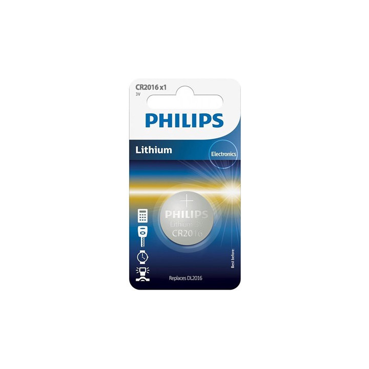 BATERIE LITHIUM CR2016 BLISTER 1 BUC PHILIPS