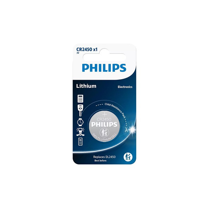 BATERIE LITHIUM CR2450 BLISTER 1 BUC PHILIPS