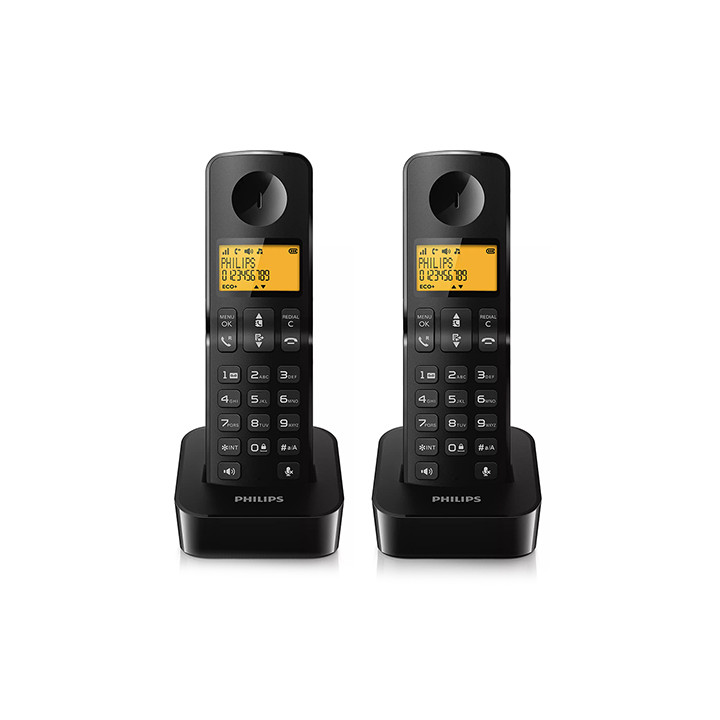 TELEFON DECT D2602 NEGRU PHILIPS