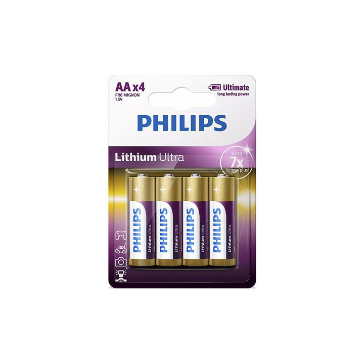 BATERIE LITHIUM ULTRA LR6 AA BLISTER 4 BUC PHILIPS