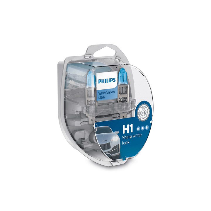 SET 2 BECURI AUTO H1 WHITEVISION ULTRA PHILIPS