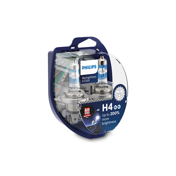 SET 2 BUC BECURI AUTO H4 RACING VISION PHILIPS