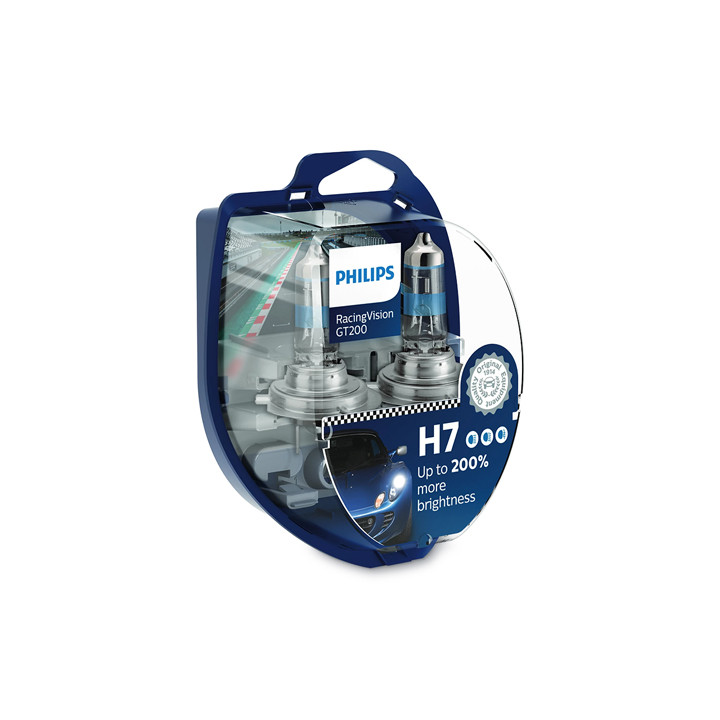 SET 2 BUC BECURI AUTO H7 RACING VISION PHILIPS