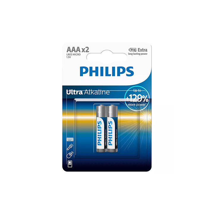 BATERIE ULTRA ALKALINE LR3 AA BLISTER 2 BUC PHILIPS