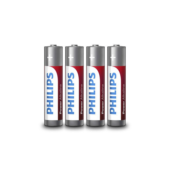 BATERIE POWER ALKALINE LR3 AAA FOLIE 4 BUC PHILIPS