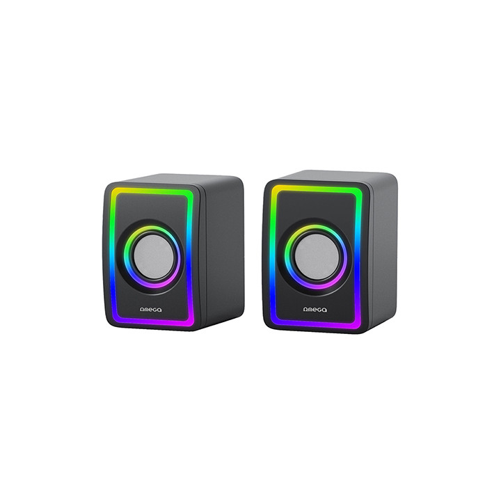 DIFUZOARE STEREO 2.0 6W RMS RGB USB 3.5MM