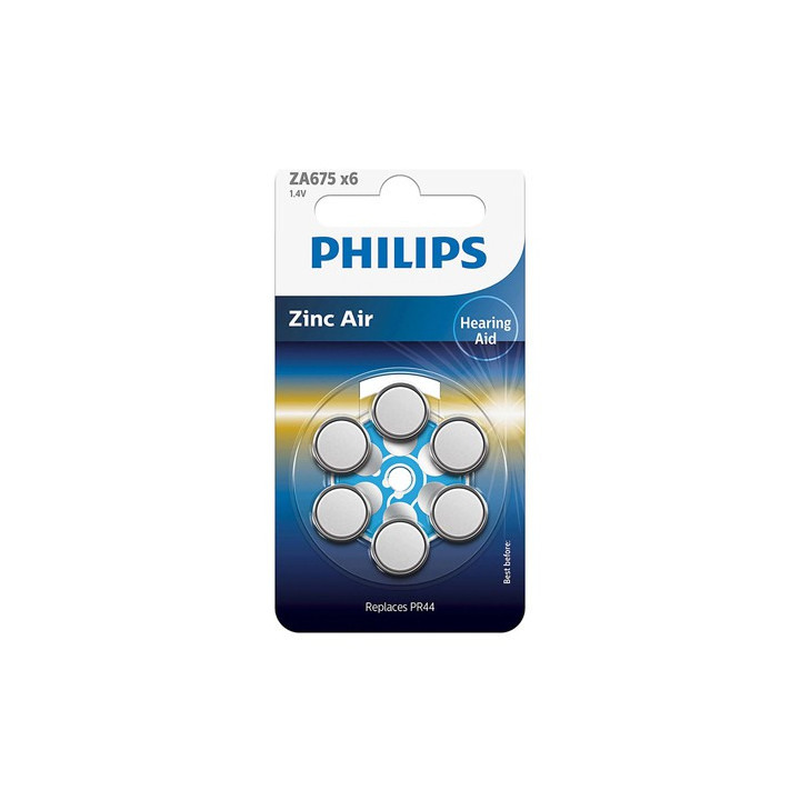 BATERIE AUDITIVA ZINC AIR BLISTER 6 BUC PHILIPS