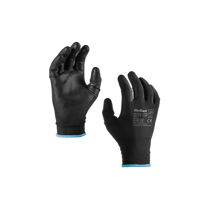 MANUSA LUCRU POLIURETAN MARIME 9 / L SET 12 BUC REBEL