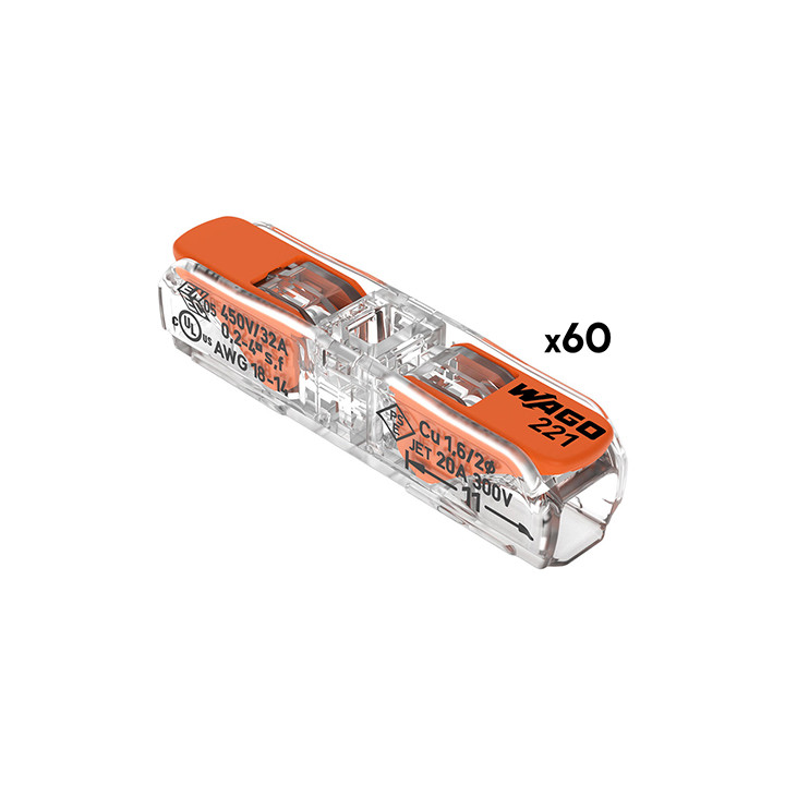 CLEME WAGO CU PARGHIE 0.2-4MM2 SET 60 BUC