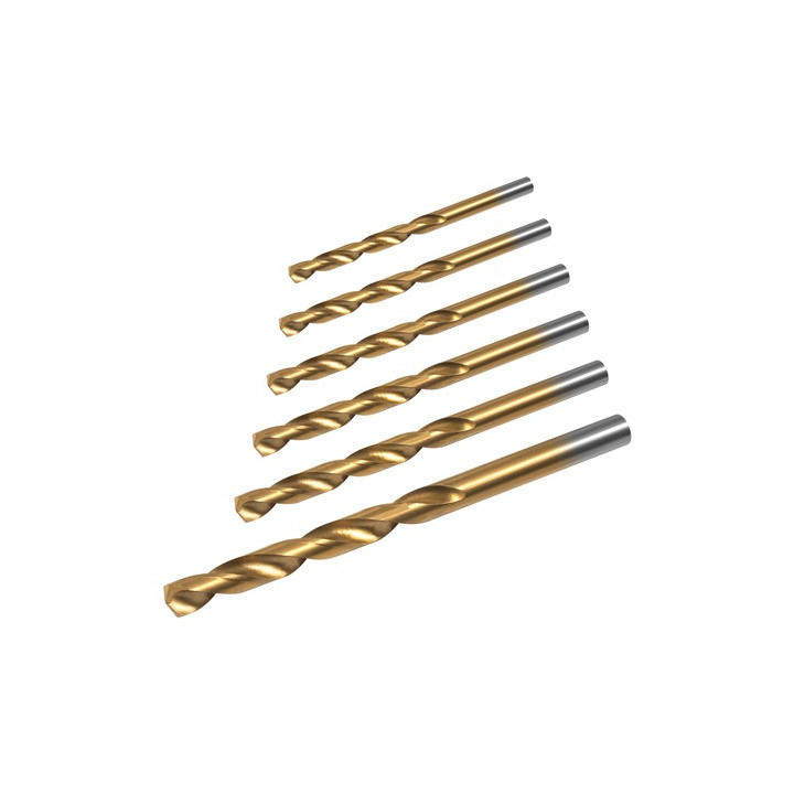 SET 6 BURGHIE METAL HSS 2-8MM REBEL