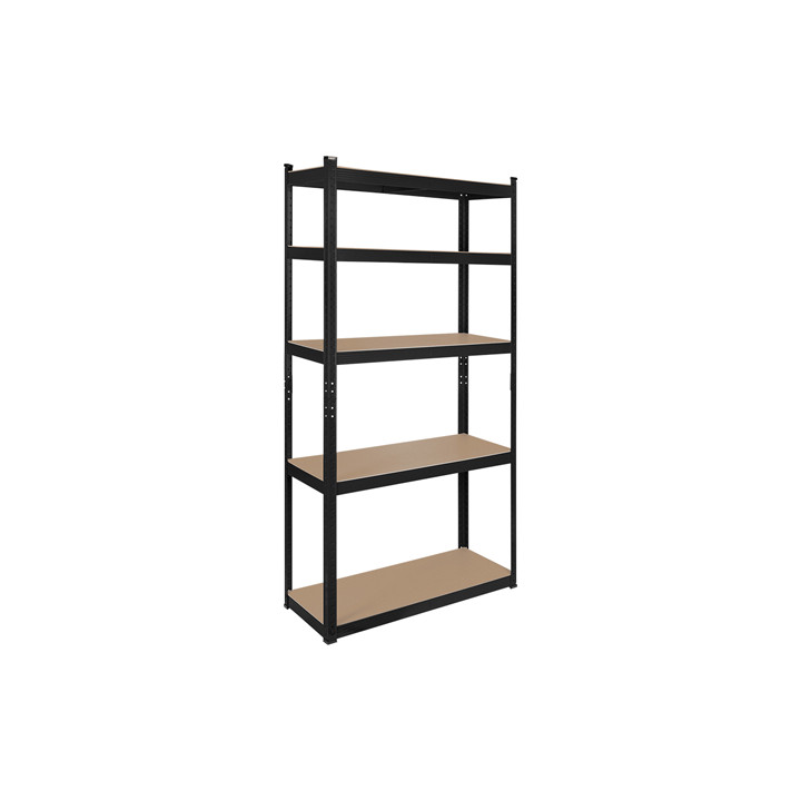 RAFT METALIC 5 POLITE 750KG MDF 180X90X40 NEGRU REBEL