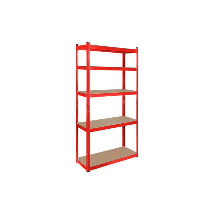 RAFT METALIC 5 POLITE 750KG MDF 180X90X40 ROSU REBEL