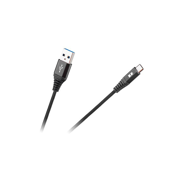 CABLU USB - USB TIP C REBEL 200 CM NEGRU
