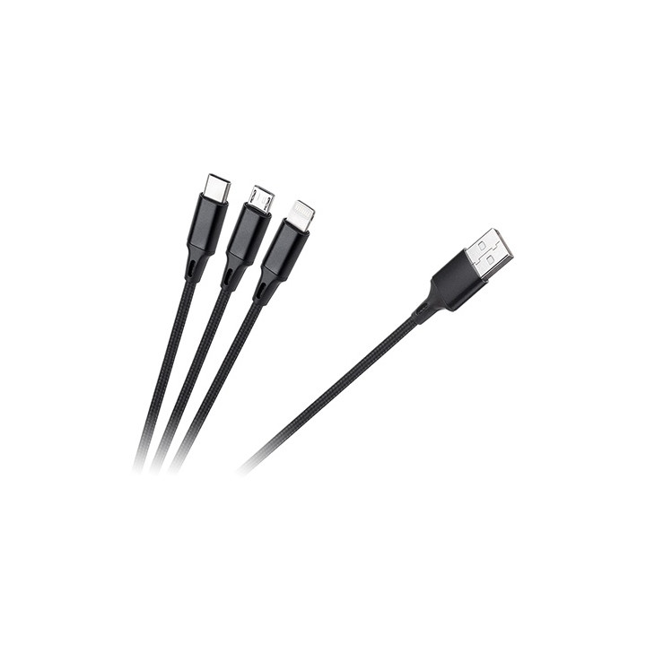 CABLU USB 3 IN 1 100CM REBEL