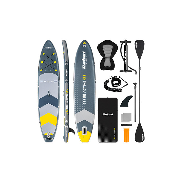 SET PLACA GONFLABILA STAND UP PADDLE SCAUN 350X80X15 CM