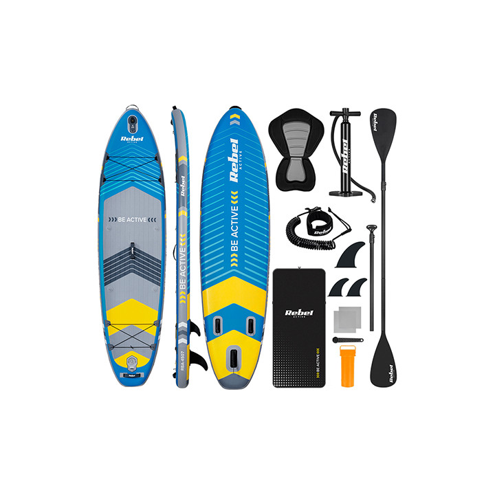 SET PLACA GONFLABILA STAND UP PADDLE SCAUN 335X84X15 CM