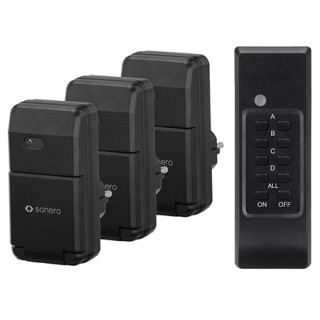 SET 3 PRIZE PENTRU EXTERIOR CU TELECOMANDA 1100W SONERO