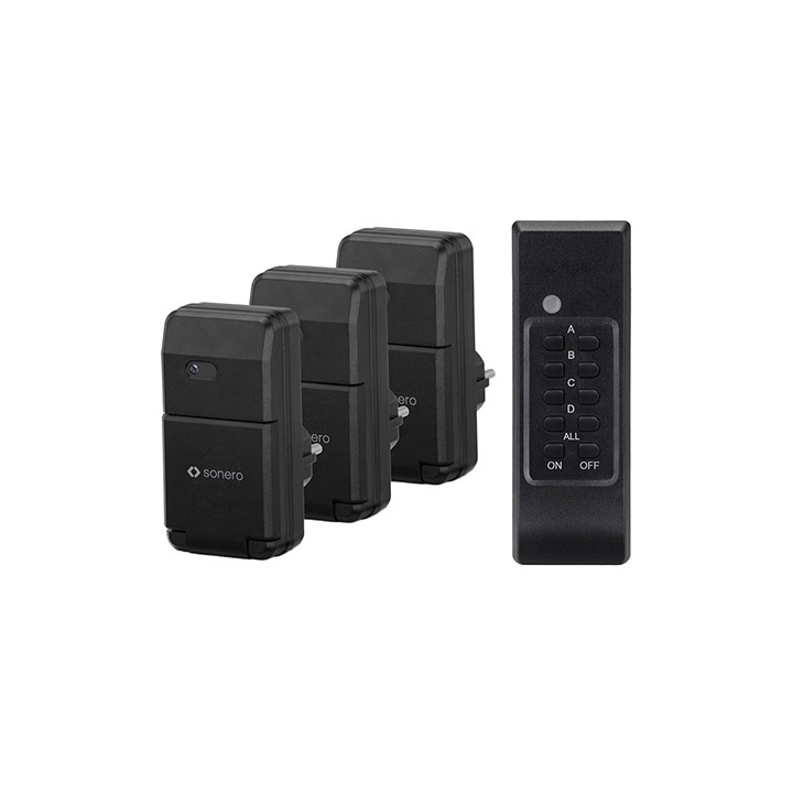 SET 3 PRIZE PENTRU EXTERIOR CU TELECOMANDA 1100W SONERO