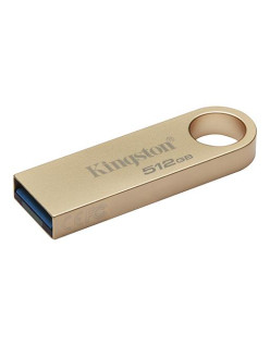 MEMORIE USB 3.2 Kingston 512 GB, 220MB/s, 100MB/s clasica, carcasa metalica, auriu, "DTSE9G3/512GB" (timbru verde 0.03lei)